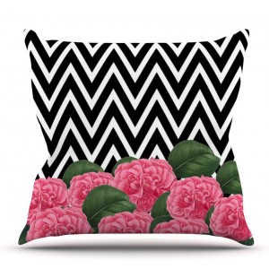 East Urban Home Camellia by Suzanne Carter Outdoor Throw Pillow HACO9176
